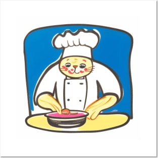 Cat Chef Posters and Art